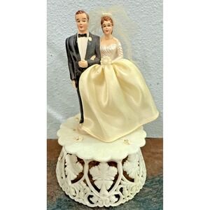 1959 Vintage Wedding Cake Topper Bride Groom Coast Novelty Venice CA USA